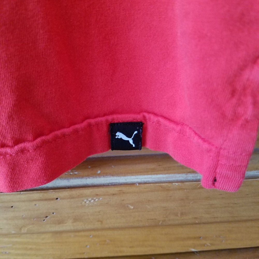 Puma Mens Keeps You Dry Polo Shirt Red/Gray Size Large Style 836517 EUC - Picture 6 of 10